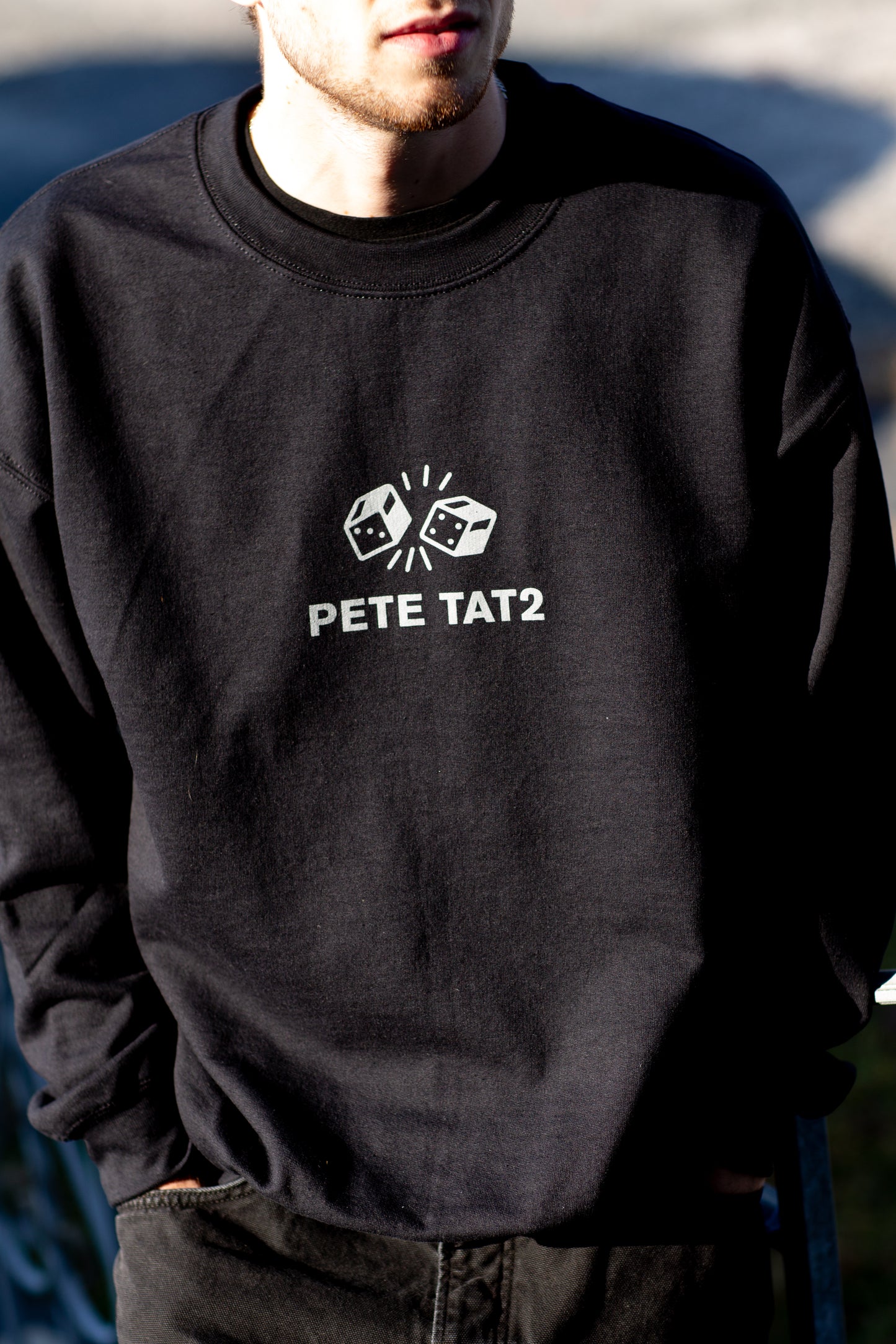 Grey Dice Crew Neck